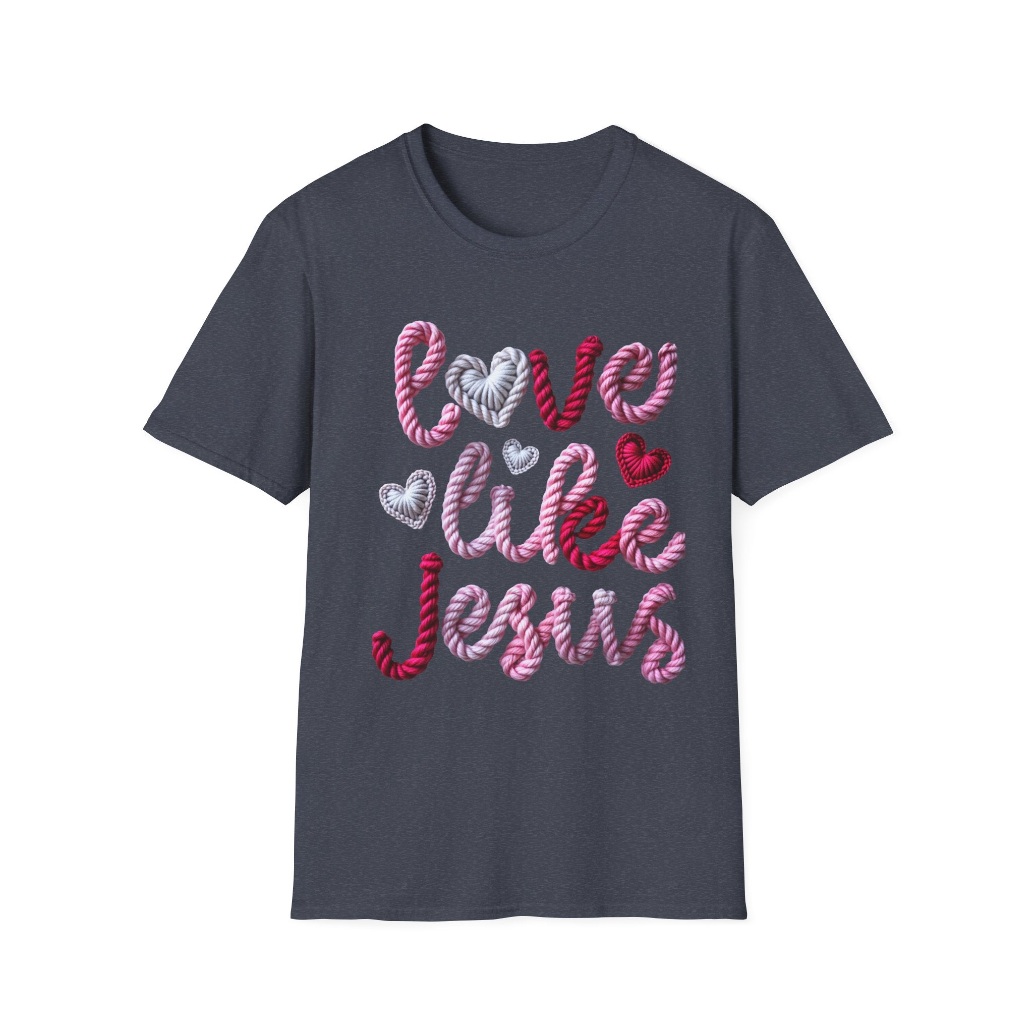 Love Like Jesus T-Shirt — Christian Heart Typography Tee
