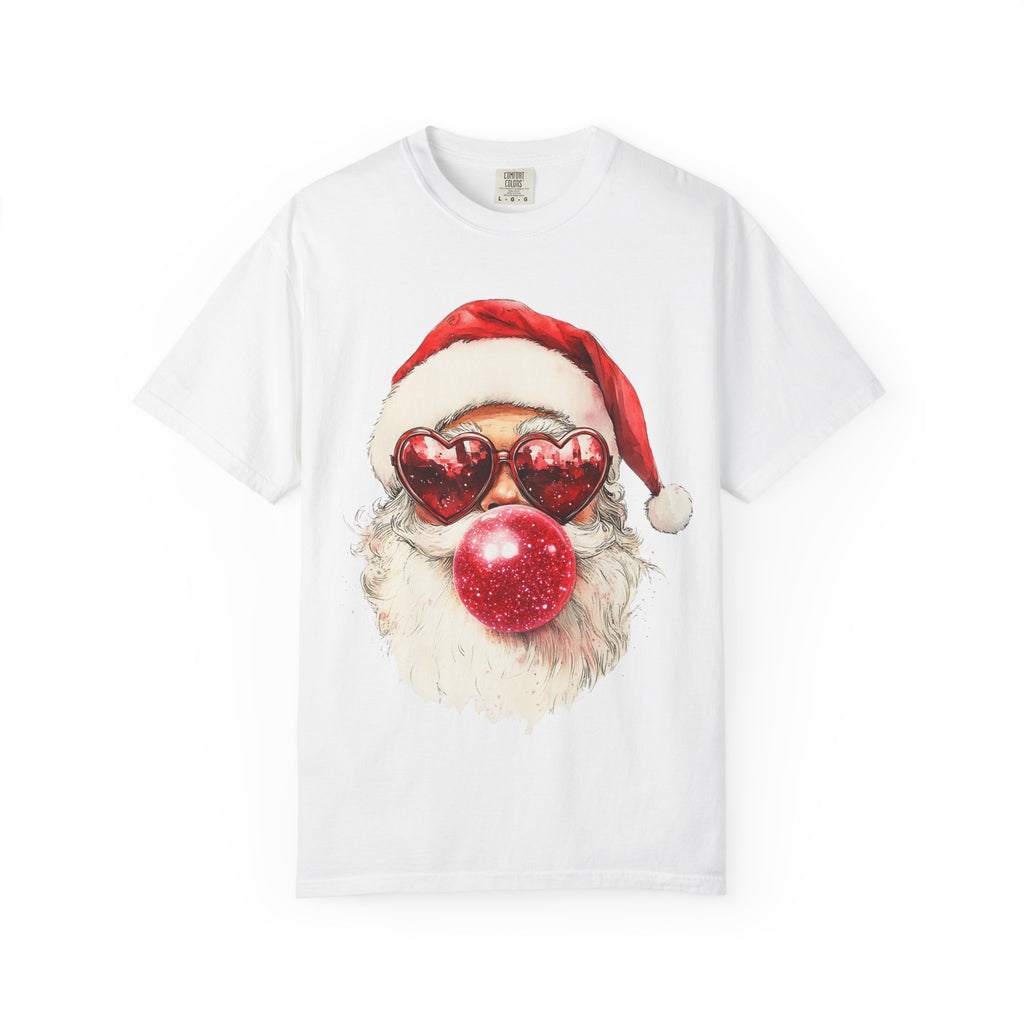 Festive Santa Heart Glasses T-shirt