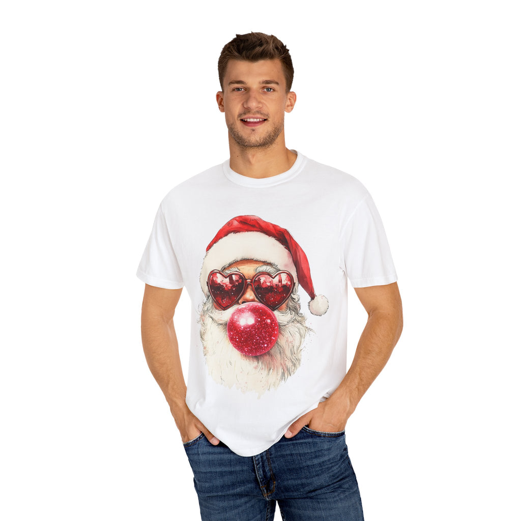 Festive Santa Heart Glasses T-shirt