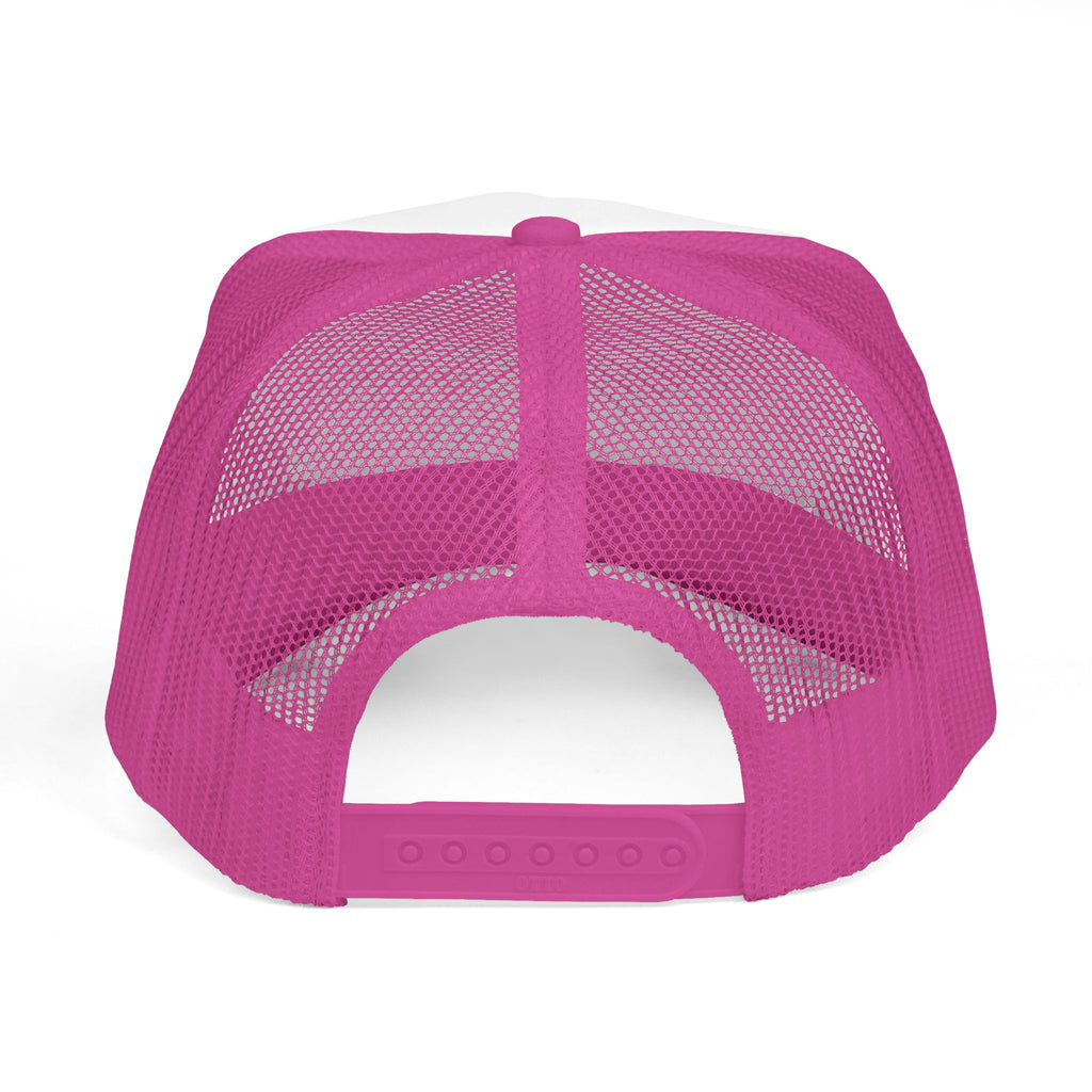 Love Bow Trucker Cap — Pink Embroidered Heart Ribbon Hat