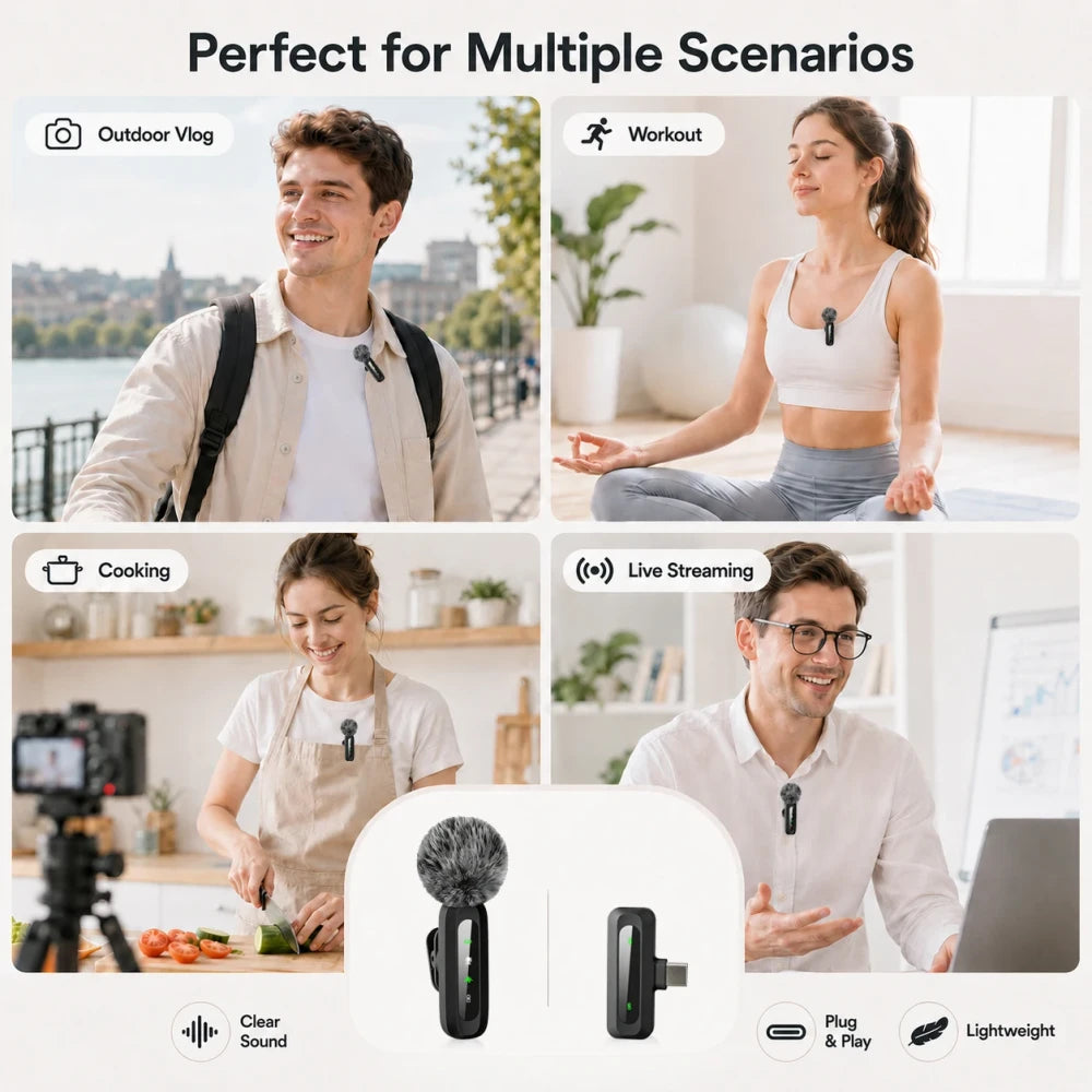 Wireless Type-C Lavalier Microphone