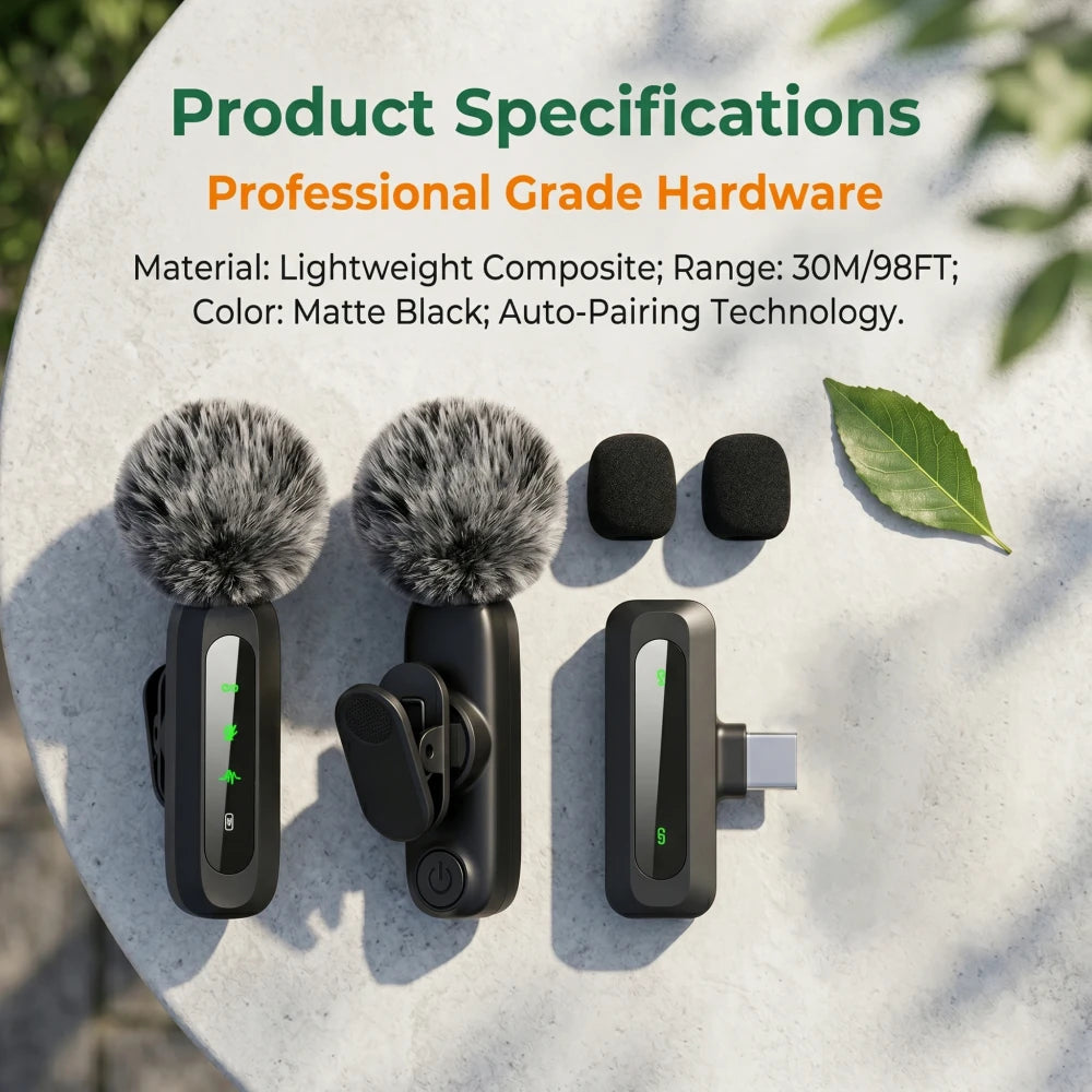 Wireless Type-C Lavalier Microphone