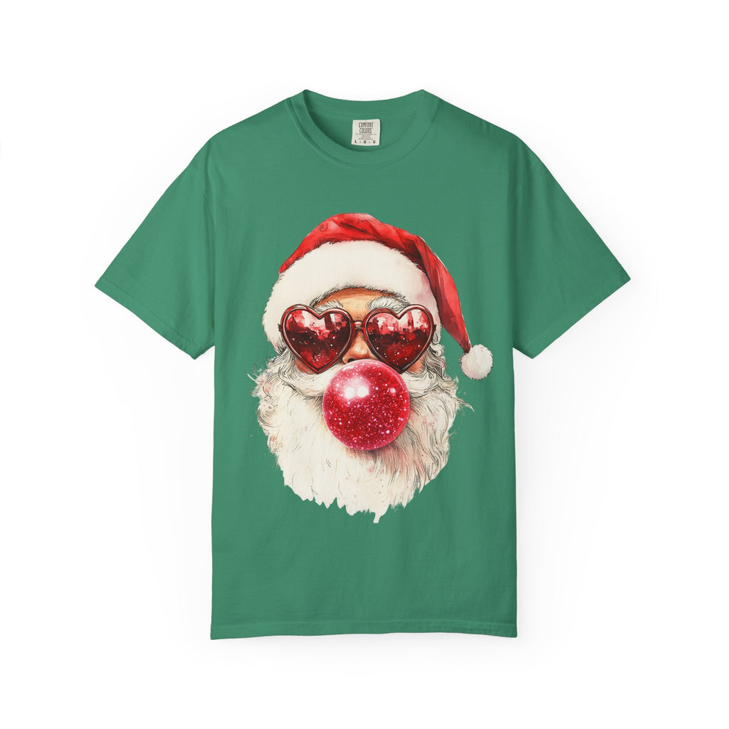 Festive Santa Heart Glasses T-shirt