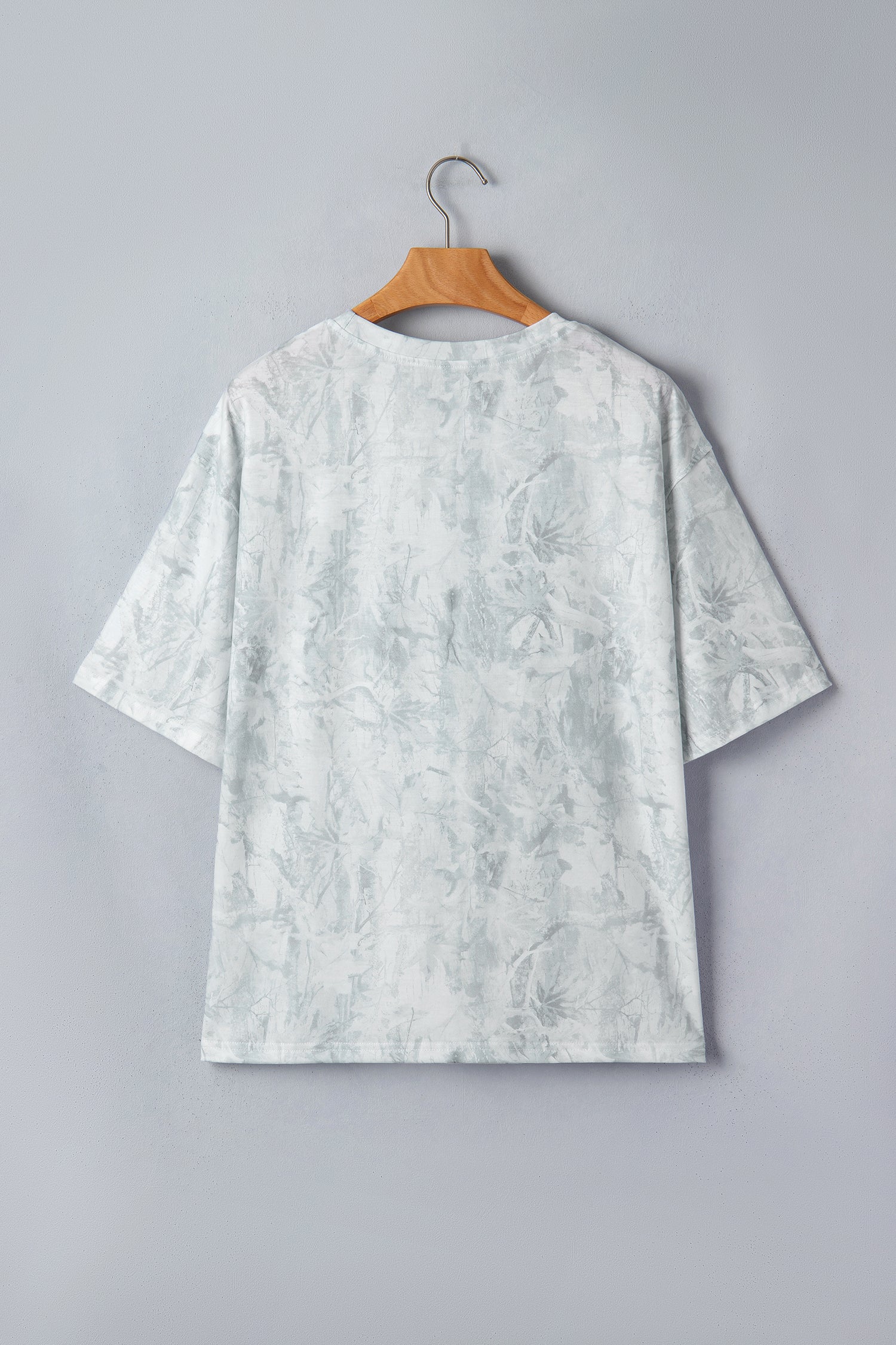 Gray Love Like Jesus Camouflage Oversized T Shirt
