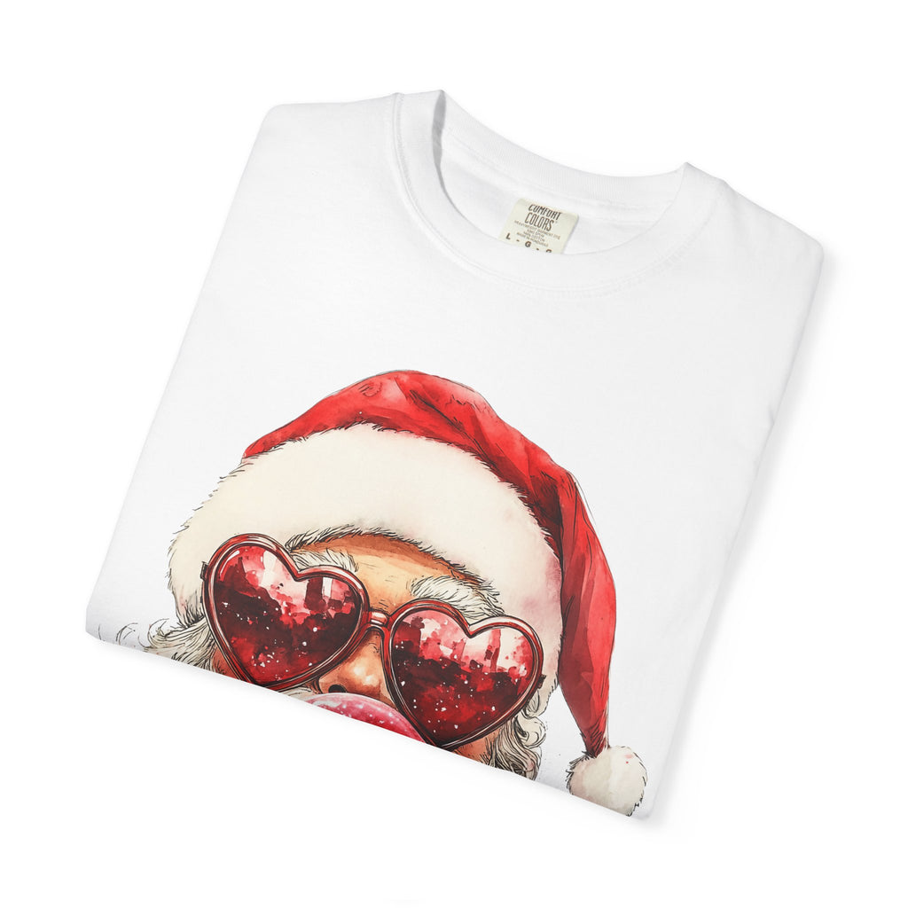 Festive Santa Heart Glasses T-shirt