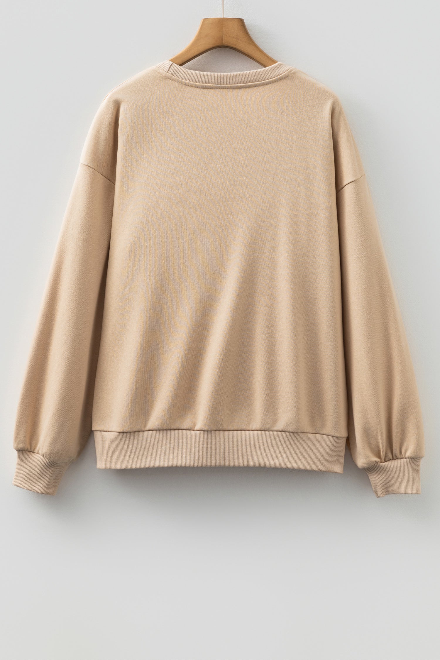 Parchment Embroidered Flower Sweatshirt