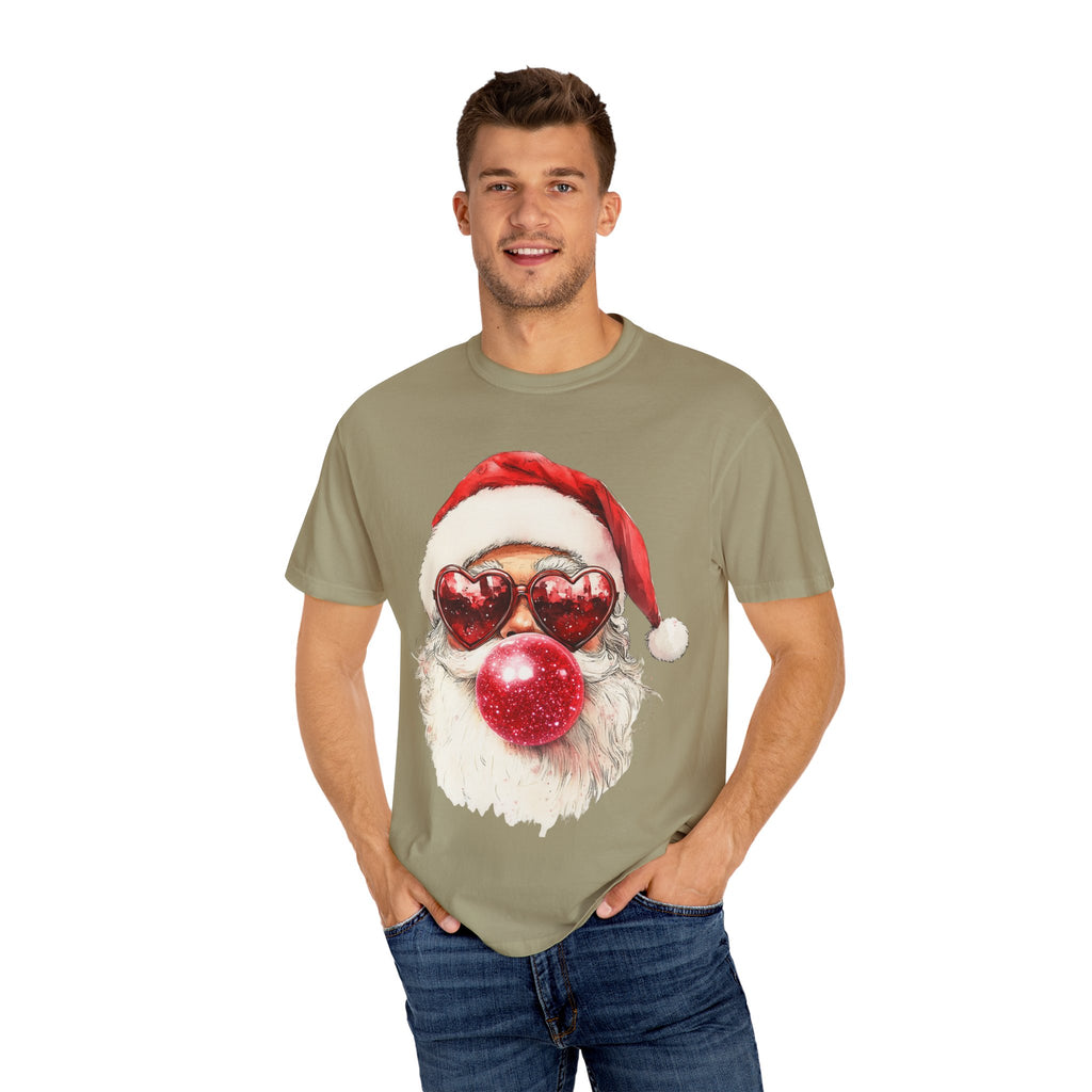 Festive Santa Heart Glasses T-shirt